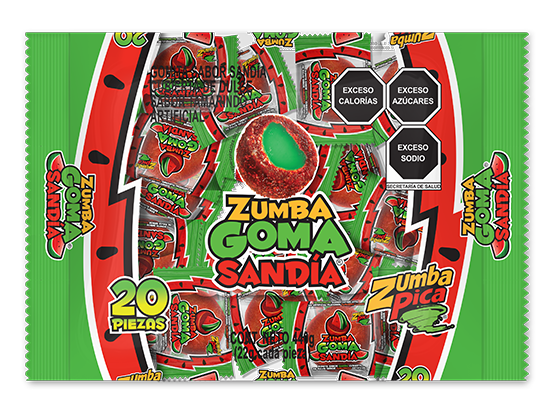 ZUMBA GOMA SANDIA 20 20 PZAS