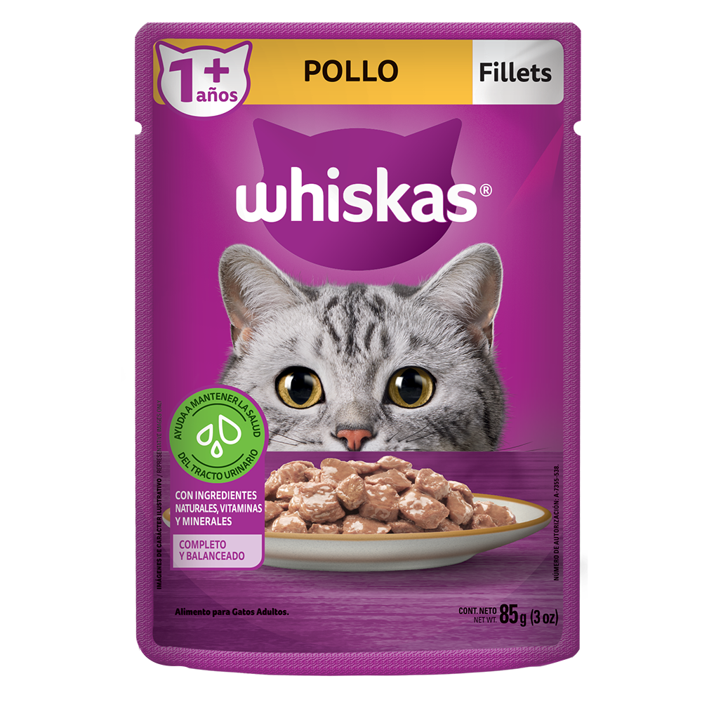 WHISKAS 8 85 G POLLO