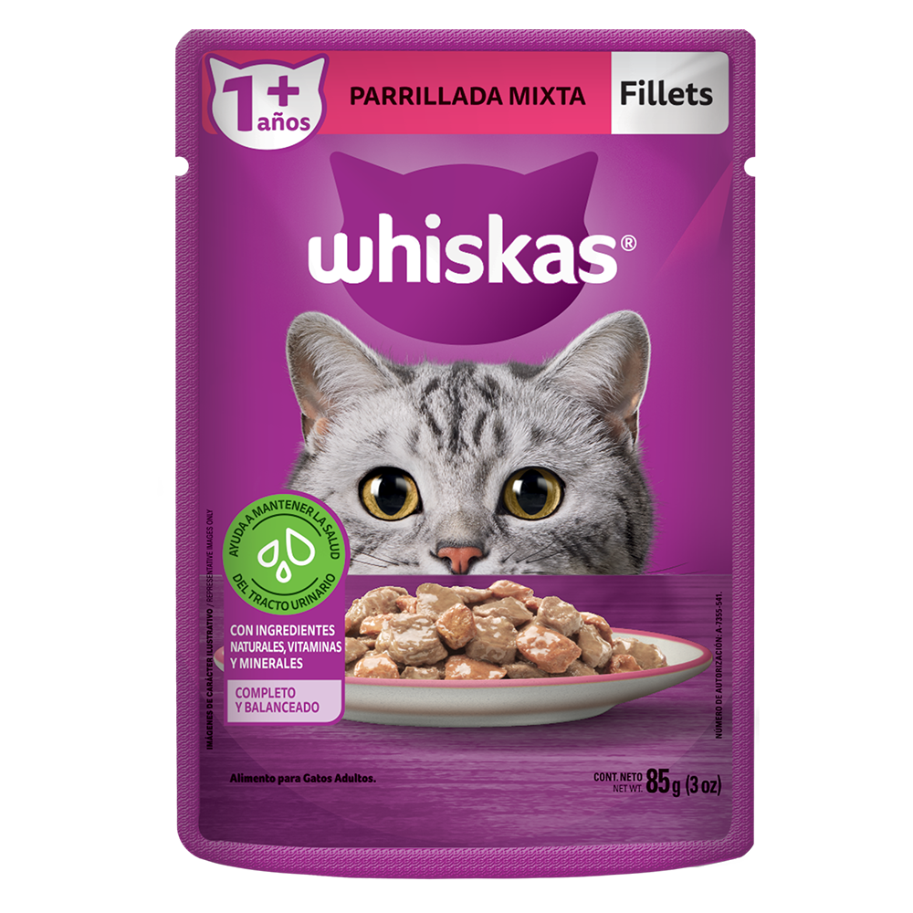 WHISKAS 8 85 G P.MIXTA