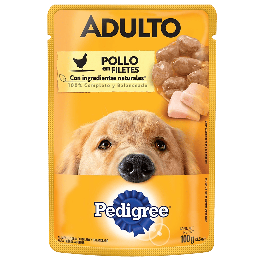 PEDIGREE POUCH ADU 12 1 100 GR POLLO