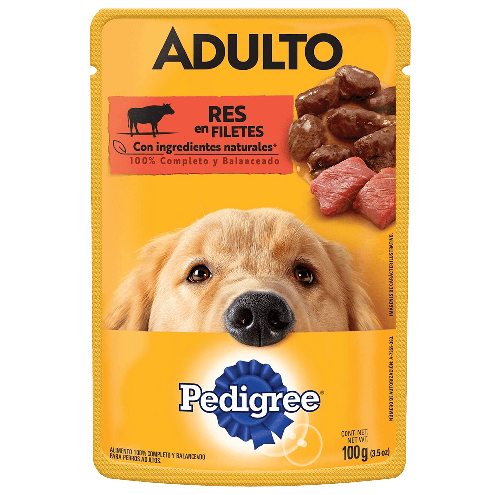 PEDIGREE POUCH ADU 12 1 100 GR RES