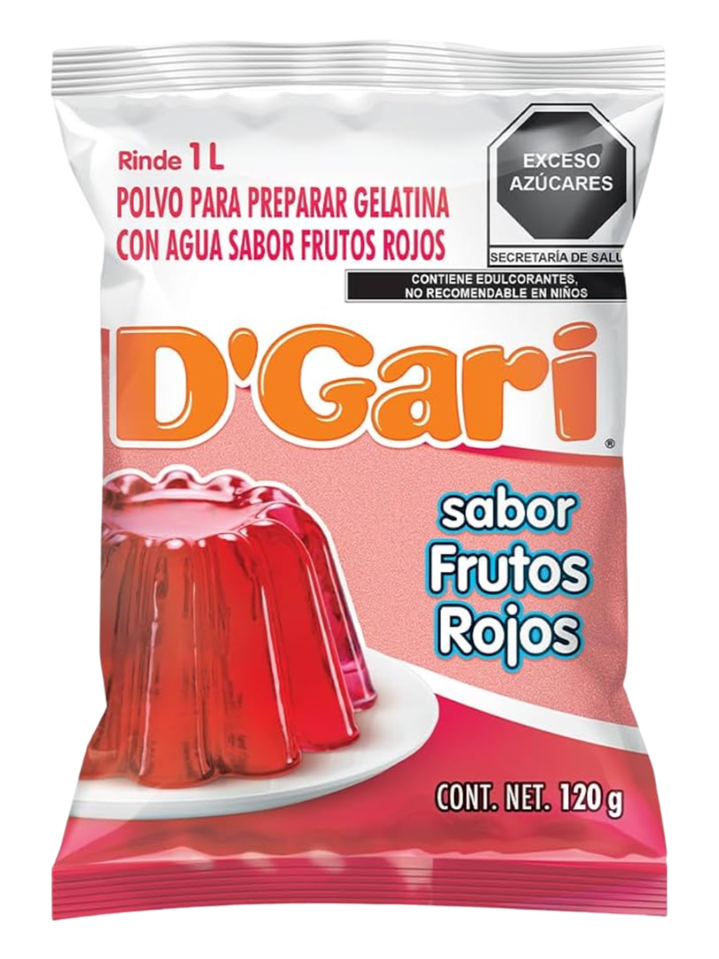 GELATINA DGARI 50 120 FRUTOS ROJOS