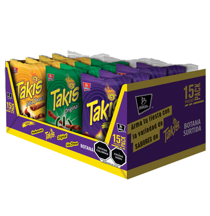 BARCEL PACK TAKIS 7 15 PZAS