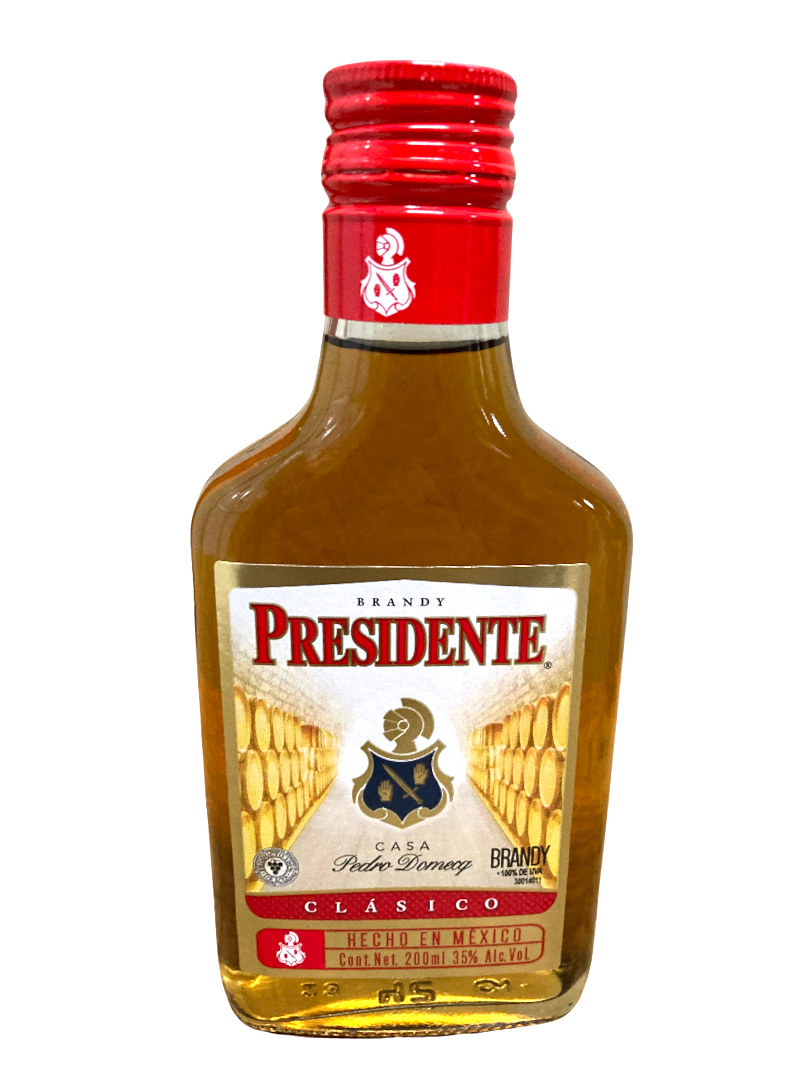 BRANDY PRESIDENTE CLASICO 24 200 ML