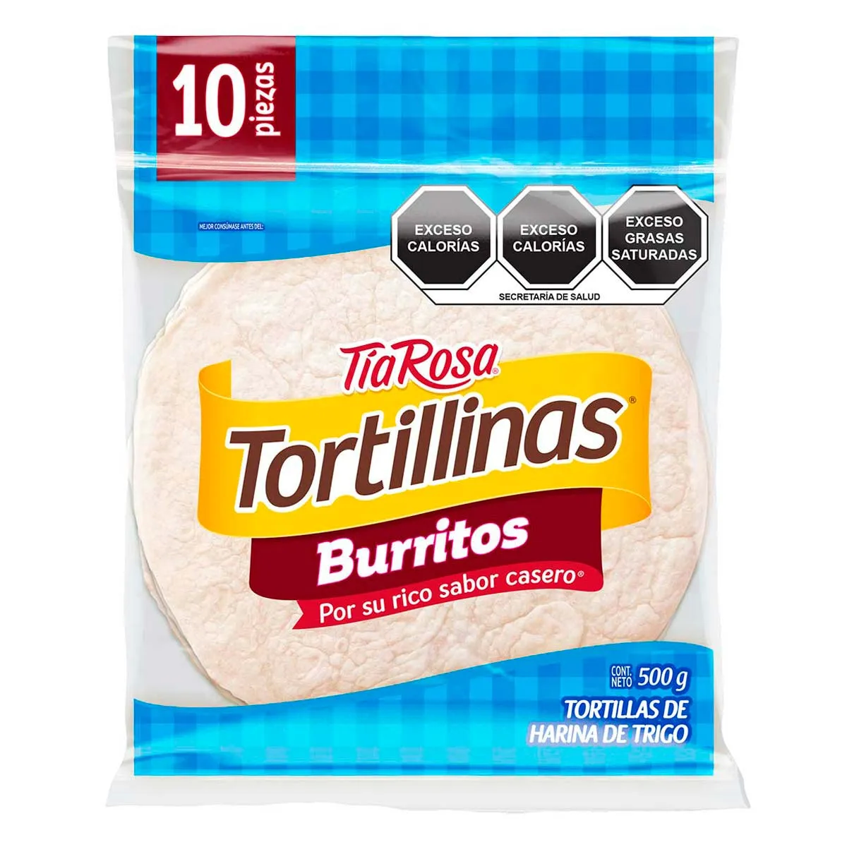 TORTILLINAS BURRERAS 10 500GRS