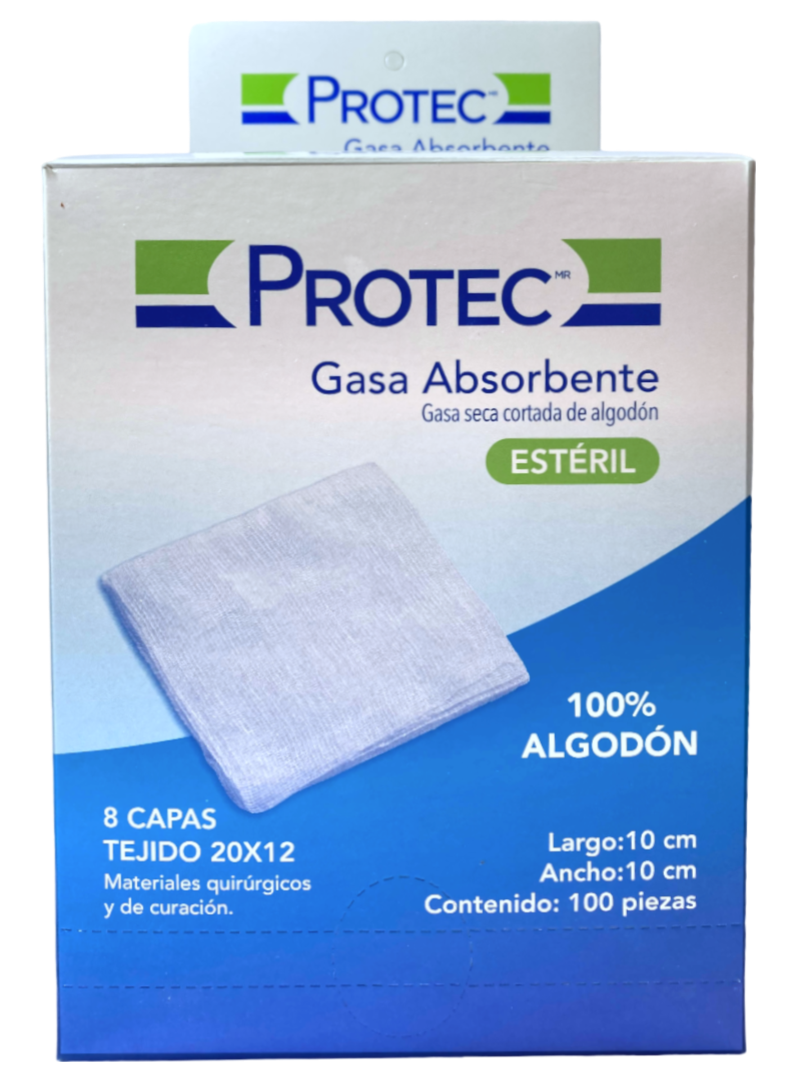 GASA PROTEC 10X10 CM 12 100 PZAS