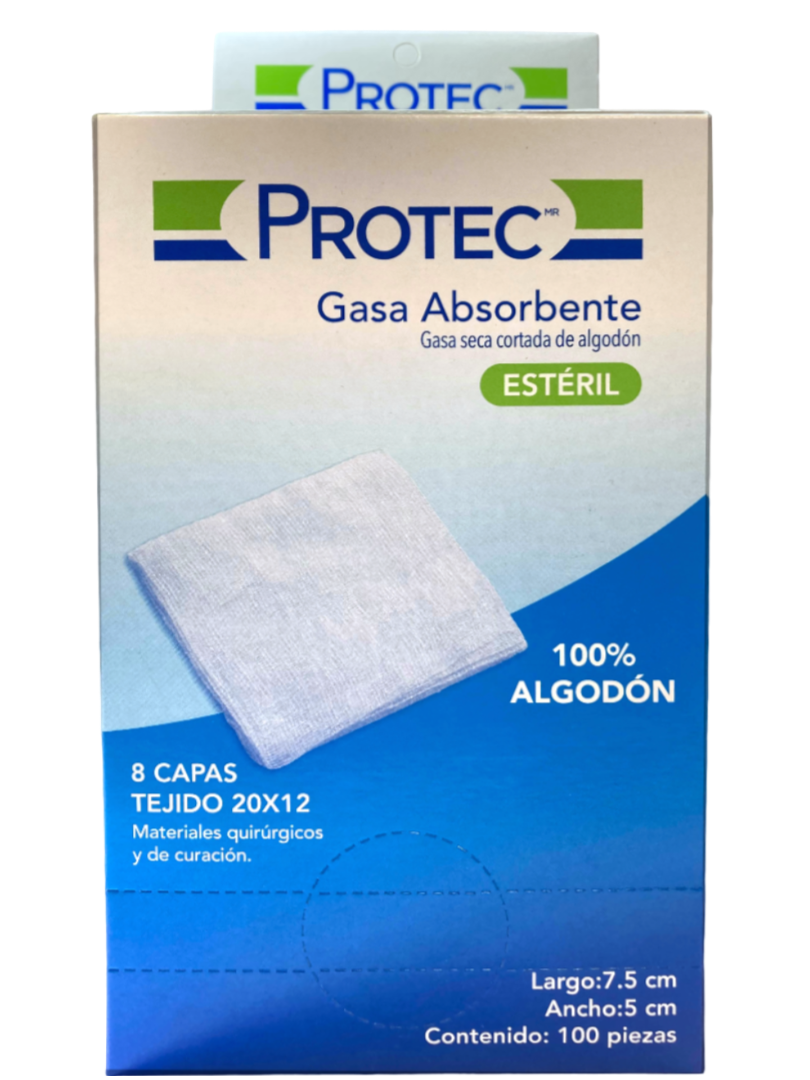 GASA PROTEC 7.5X5 CM 20 100 PZAS
