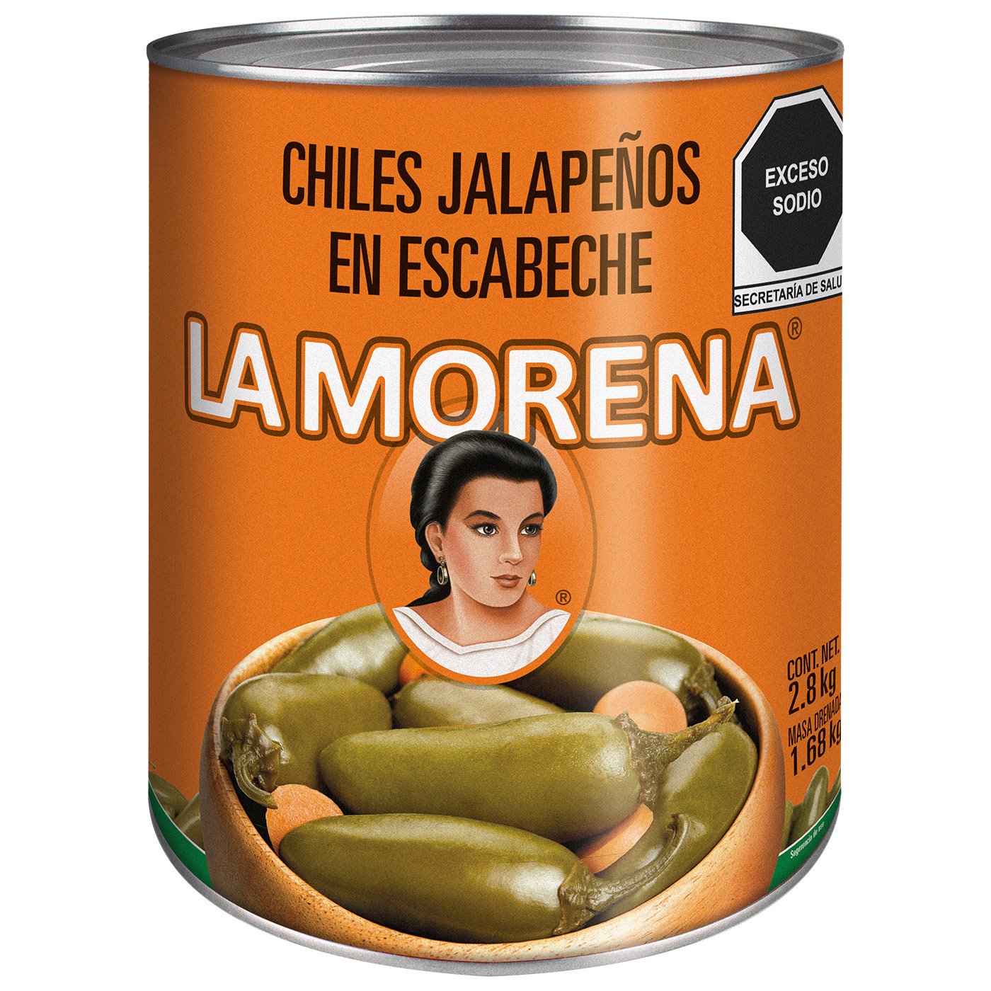 CHILES MORENA JALAPENOS 6 2800GR