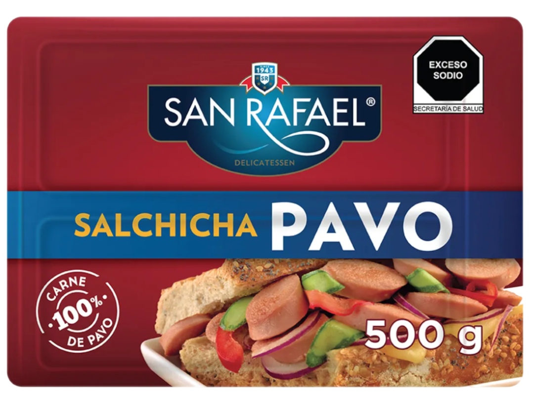 SALCHICHA DE PAVO SRF 500GRS